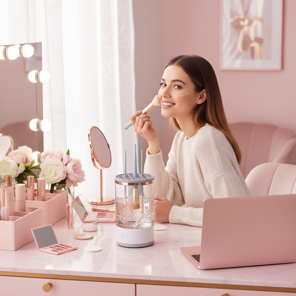 Smart Brush Cleaner — Clean & Store in One Step